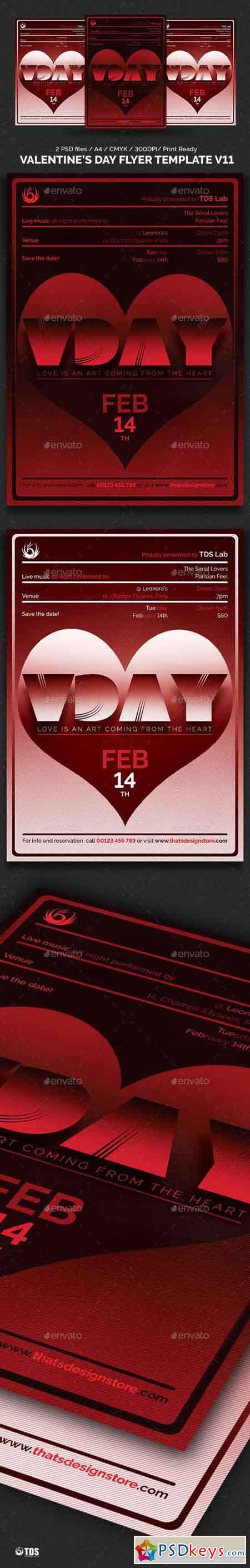 Valentines Day Flyer Template V11 19319516