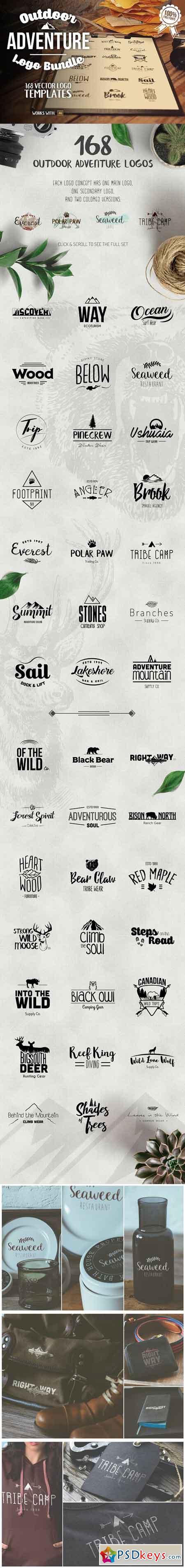 Outdoors Travel Branding Logo Bundle 1037869