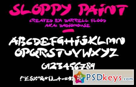 Sloppy Paint font