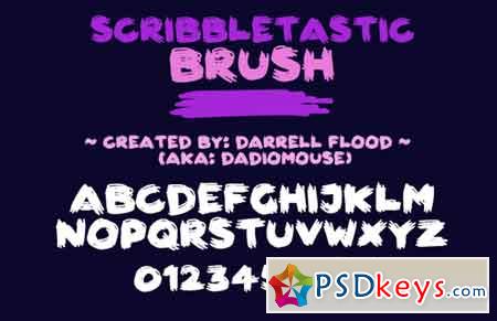Scribbletastic Brush font
