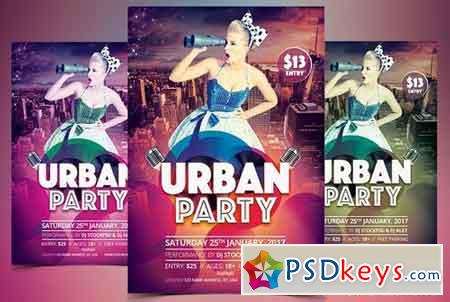 Urban Party - PSD Flyer Template 1176314