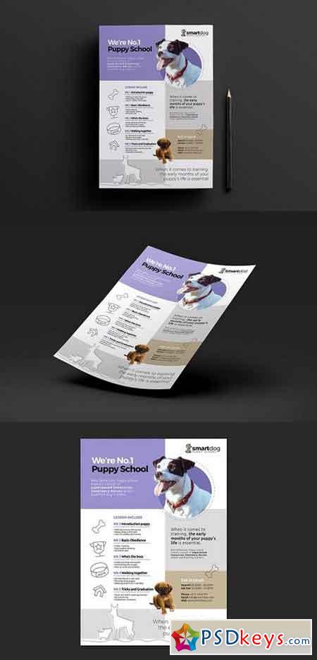 A4 Puppy School Poster Template v2 1198979