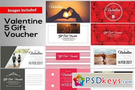 Valentine Gift Voucher Template 1188574