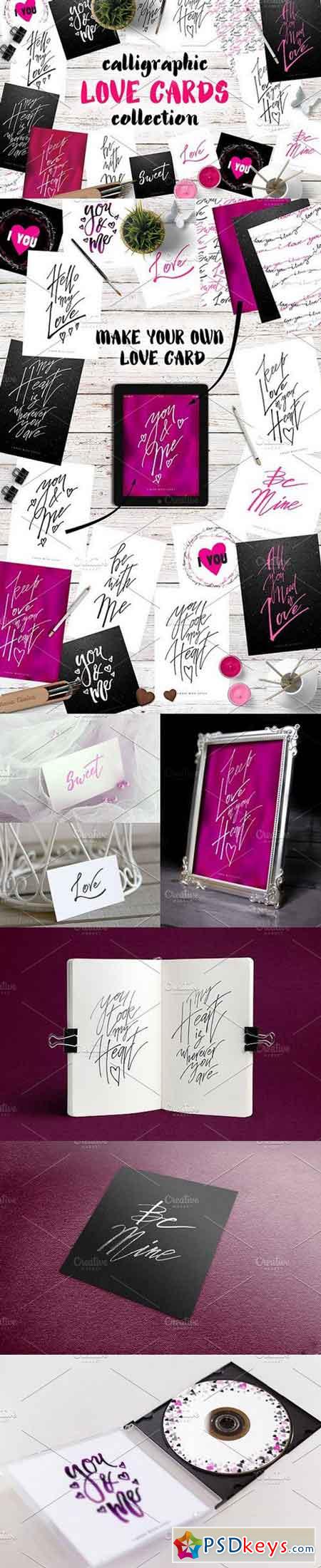 Calligraphy Love Cards 1191751