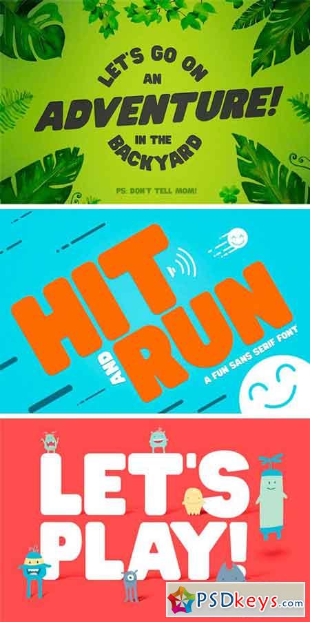 Hit and Run Font  1189392