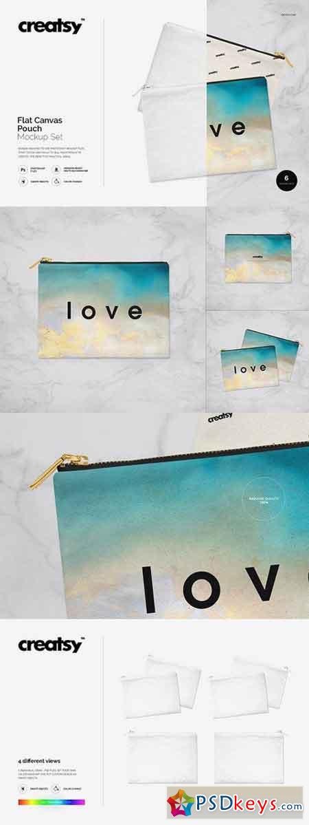 Download Flat Canvas Pouch Mockup Set 1199028 » Free Download Photoshop Vector Stock image Via Torrent ...