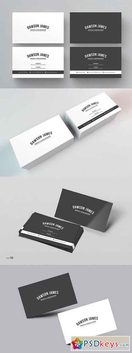Black & White Business Card 984343