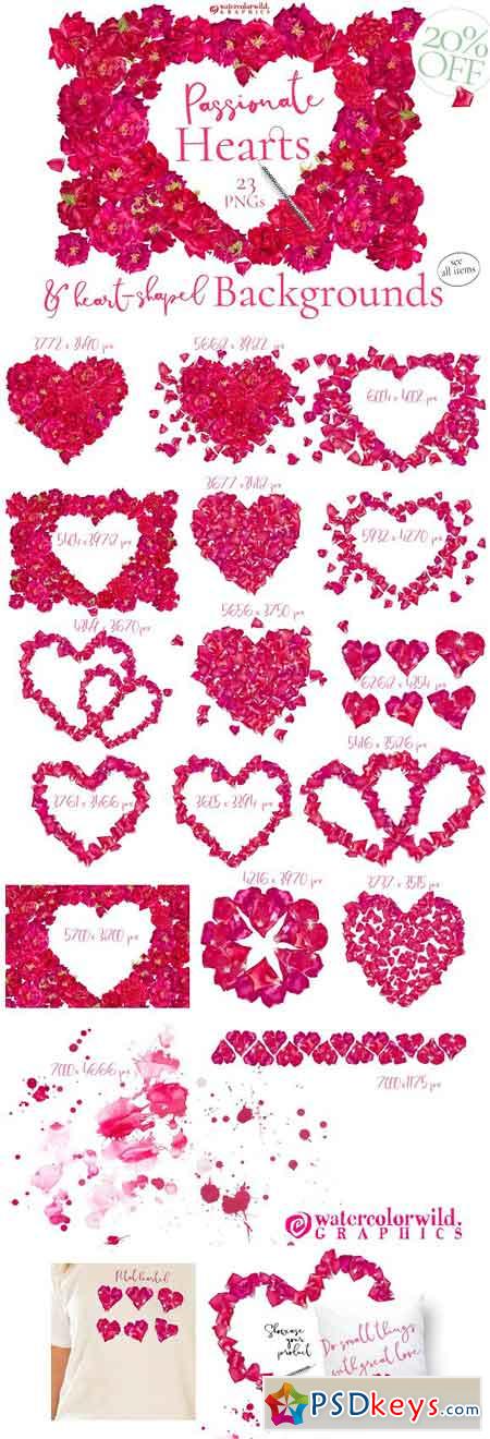 Red Roses-Backgrounds&Hearts 1154235