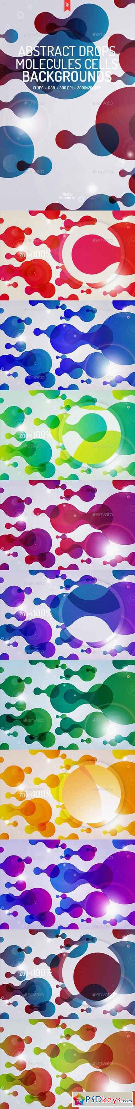 Abstract Drops, Molecules, Cells Backgrounds 19387163