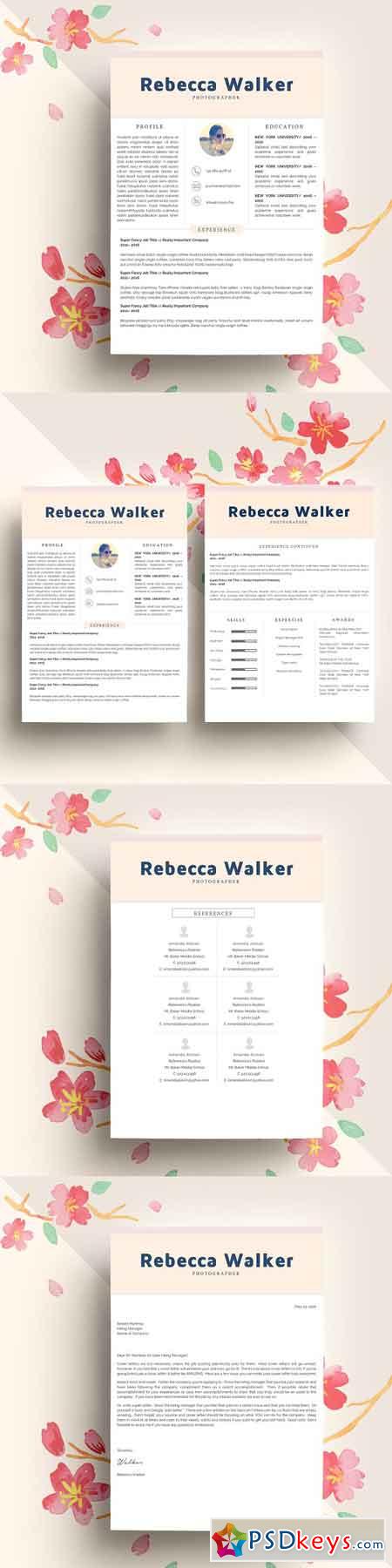 Creative Feminime Resume Template 1154401