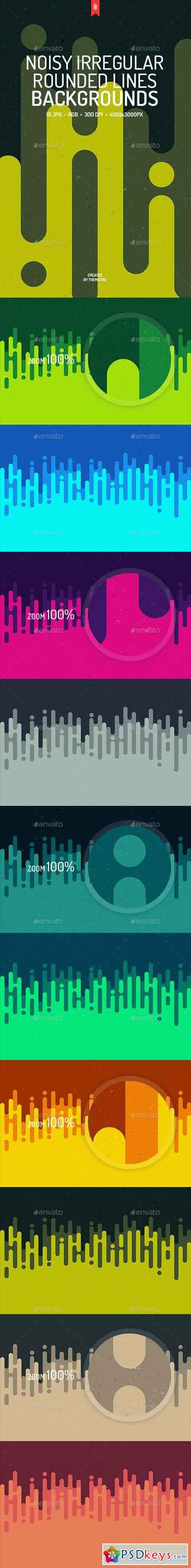 Noisy Rounded Lines Backgrounds 18910726