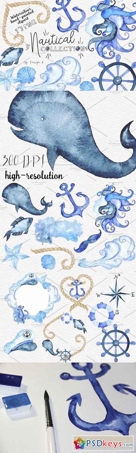 Nautical Watercolor Collection 925961