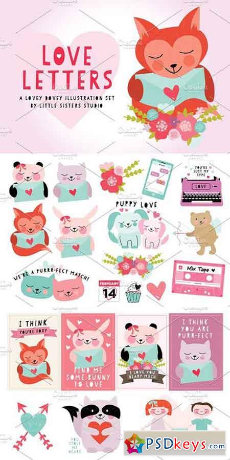 Love Letters Vector Pack 482467