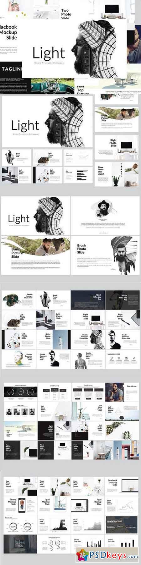 Light MNML Keynote Template 1212652