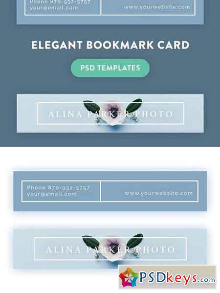 Elegant bookmark card 1212851