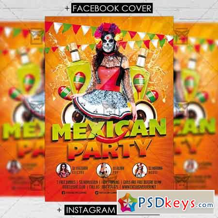 Mexican Party - Premium Flyer Template