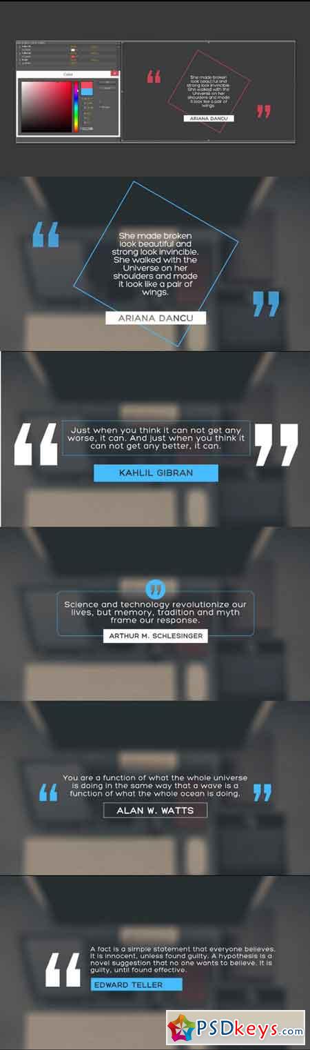 Quote Titles (After Effect Template) 1125259