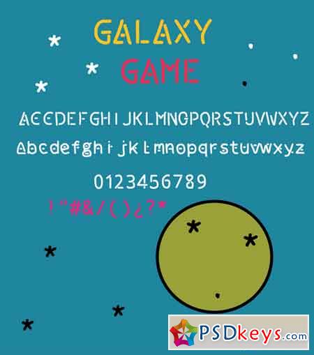 Galaxy game font