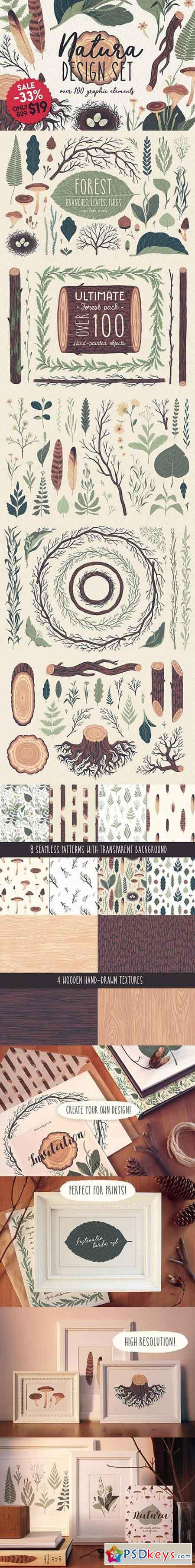 Natura graphic elements pack 1225668