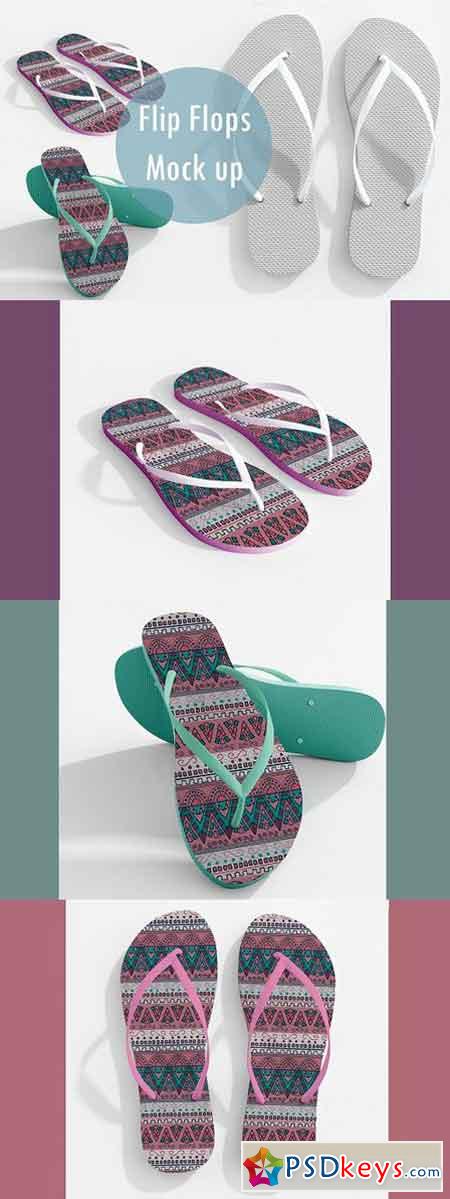 Realistic Flip Flops Mock up 1224881