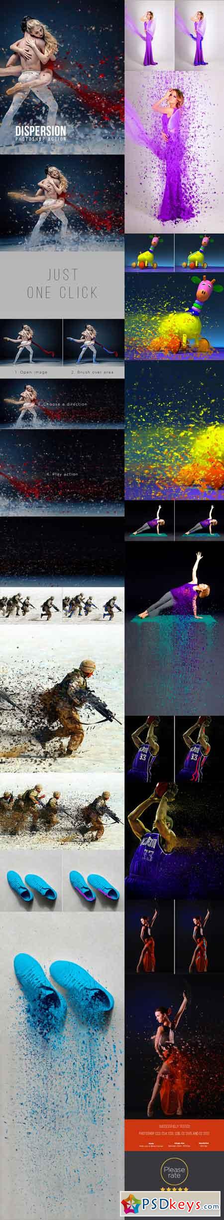 Dispersion Photoshop Action 19396984