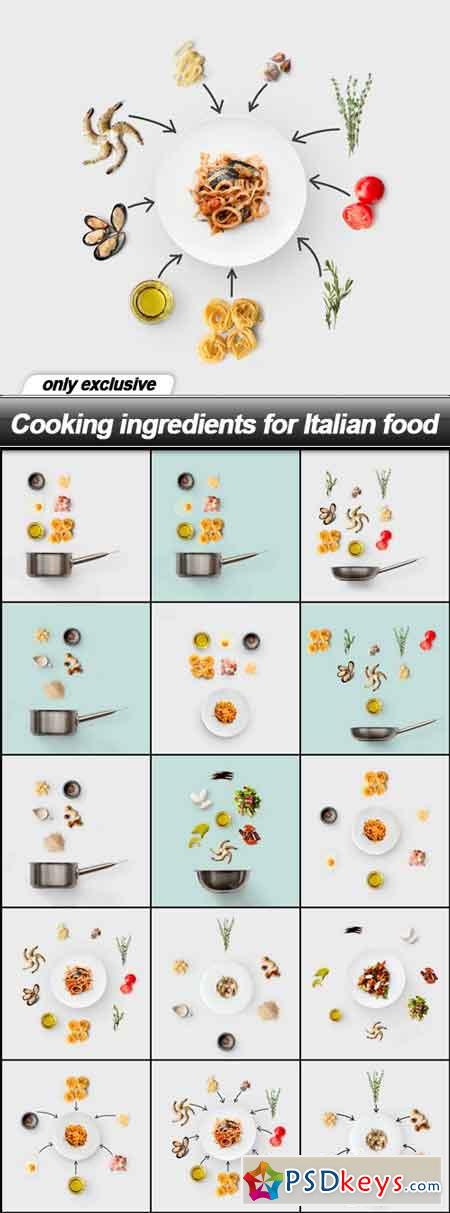 Cooking ingredients for Italian food - 15 UHQ JPEG