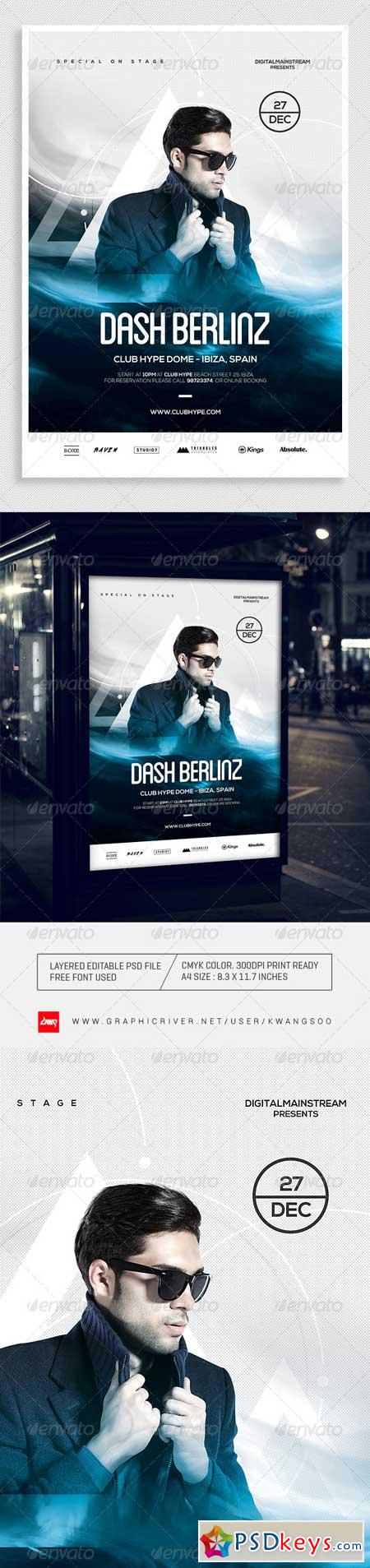 Special Dj Electronic Dance Music Flyer Poster 2 8343845
