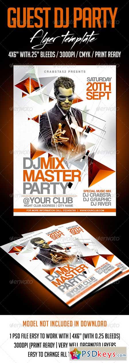 Guest Dj Party Flyer Template 8322312