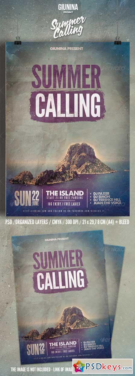 Summer Calling Flyer Poster 7586268