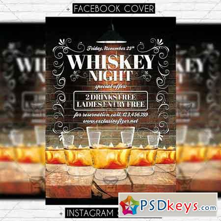 Whiskey Night - Premium Flyer Template
