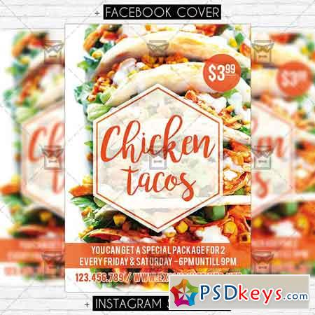 Chicken Tacos - Premium Flyer Template