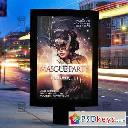 Masque Party - Premium Flyer Template