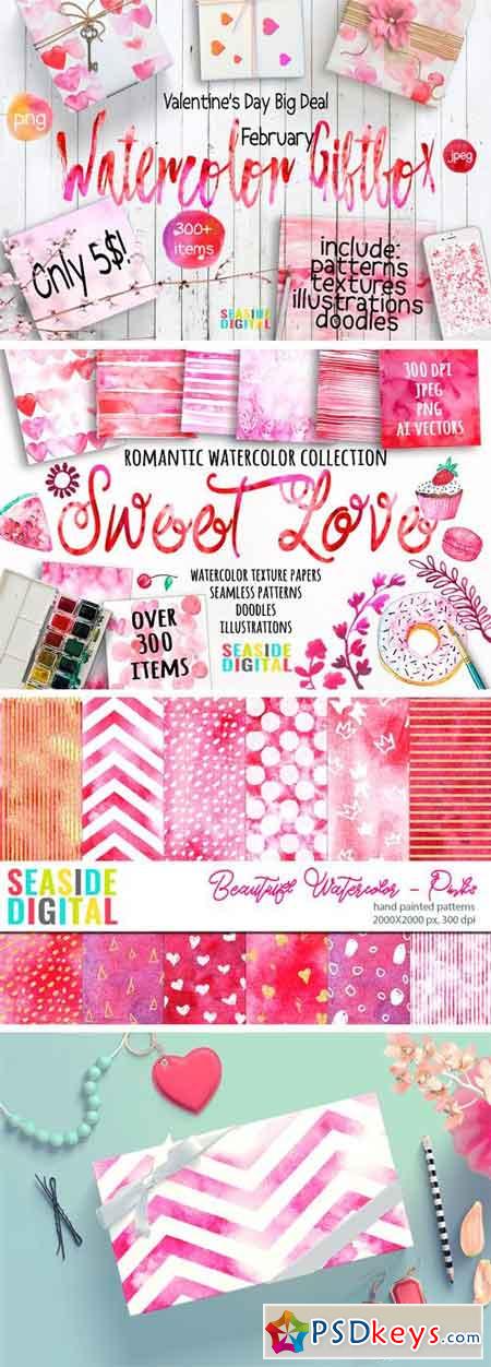Watercolor Giftbox - February Deal 1228782
