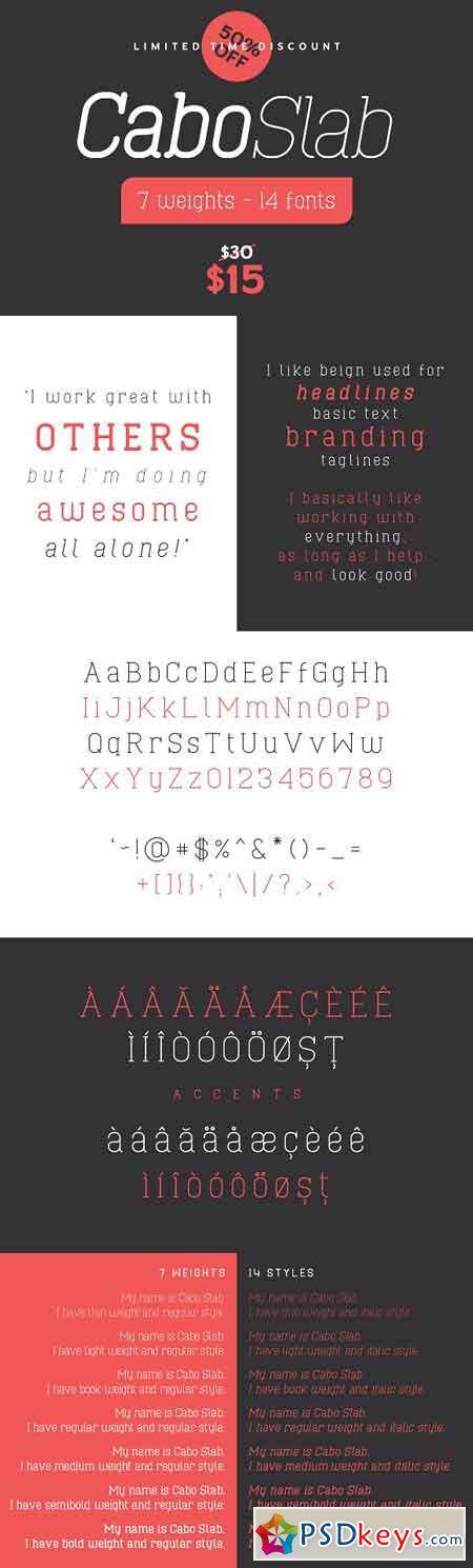 Cabo Slab Font Family 1239253