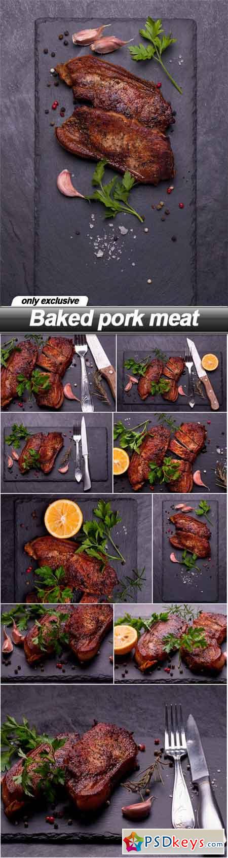 Baked pork meat - 9 UHQ JPEG