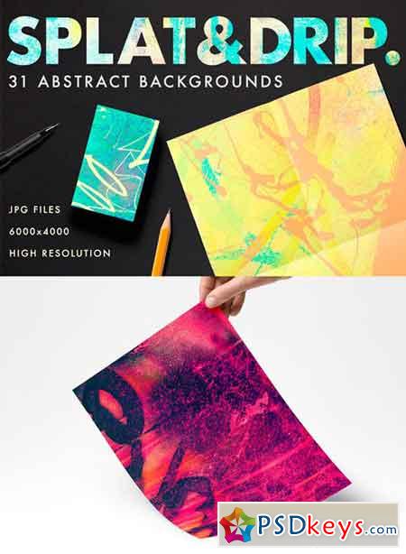 Splat & Drip Abstract Background 1257666