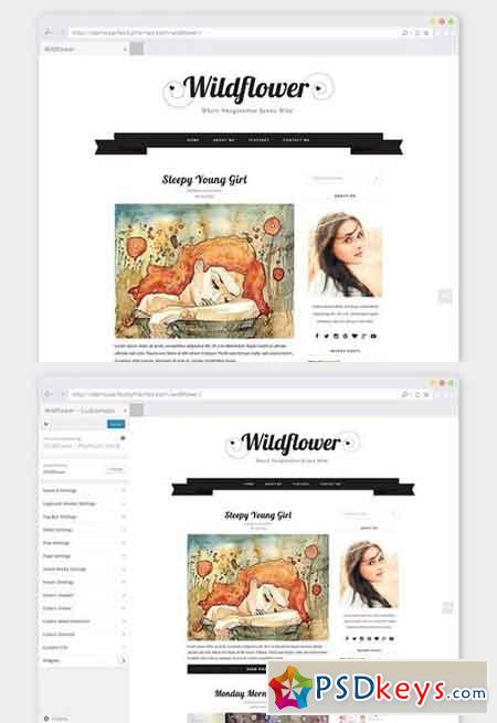 Creative WordPress Theme Wildflower 826364