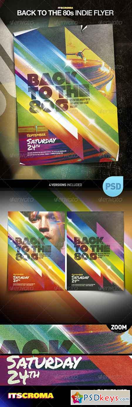 Indie Vintage Poster Template Back to the 80s 409794