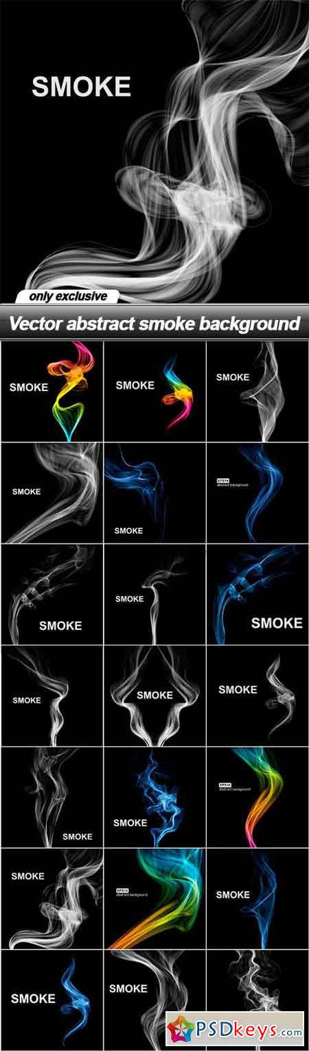 Vector abstract smoke background - 21 EPS