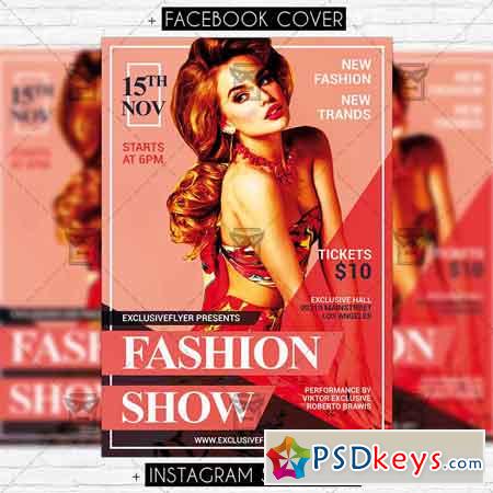 Fashion Show  Premium PSD Flyer Template