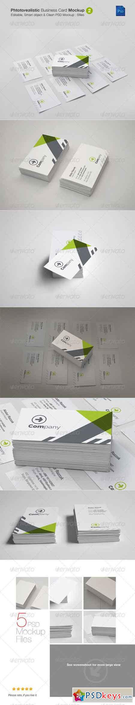 Photorealistic Business Card Mockup v2 5503121