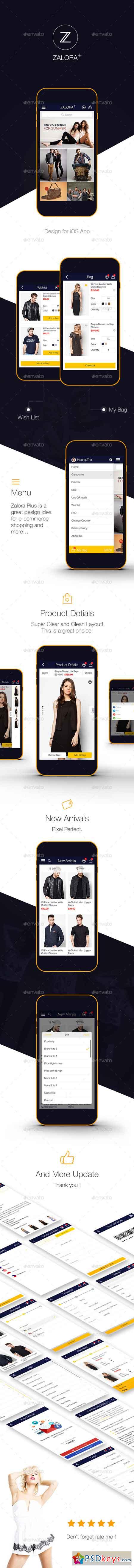 Zalora Plus Shopping UI for e-commerce UI Graphic 12582508