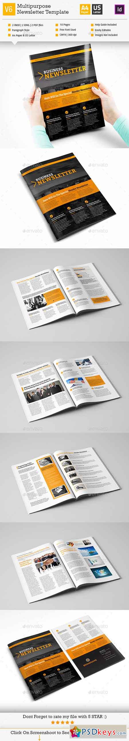 Multipurpose Newsletter Template_InDesign_V6 12103370