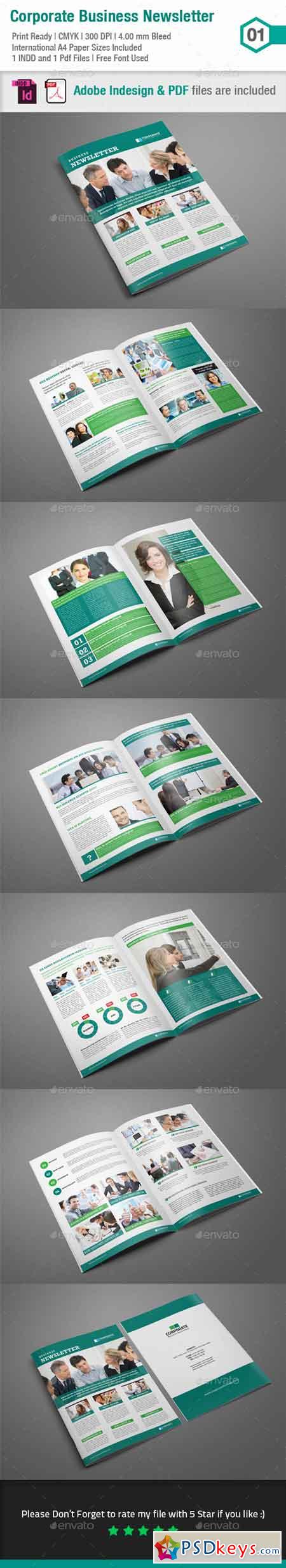 Business Newsletter Template_Indesign Layout_V1 8924552