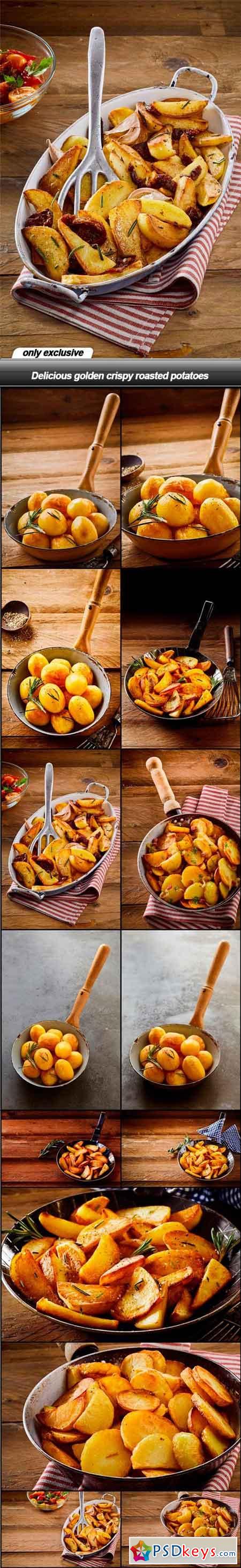 Delicious golden crispy roasted potatoes - 14 UHQ JPEG