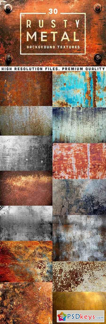 30 Rusty Metal Background Textures 1277740