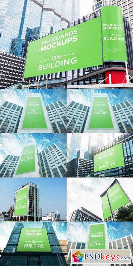 Billboards Mockups on Building Vol.1 1020459