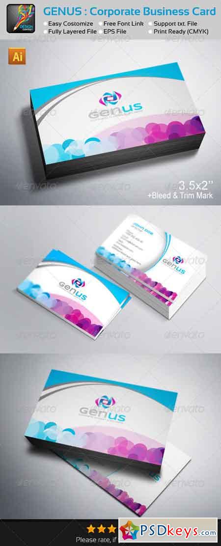 GENUS Corporate Clean & Creative Business Card 5902091