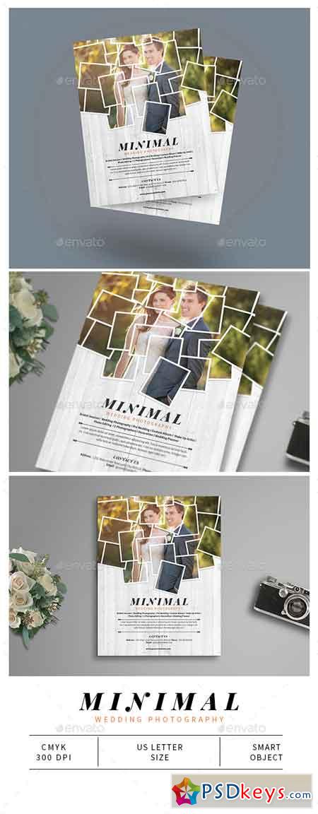 Minimal Wedding Photography Flyer 14762905
