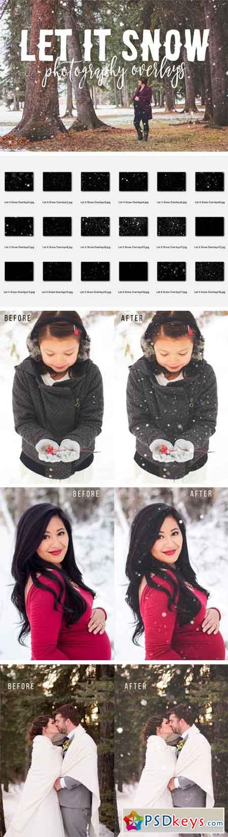 Let It Snow Photography Overlays  1292681